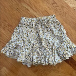 Aeropostale Mini Skirt with Pleated Ruffles